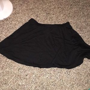Black mini skirt